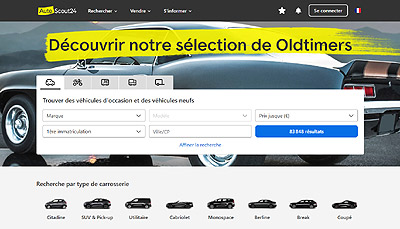 Page accueil AutoScout24.