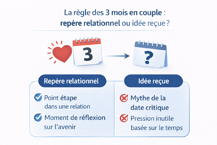 Illustration de la règle des 3 mois.