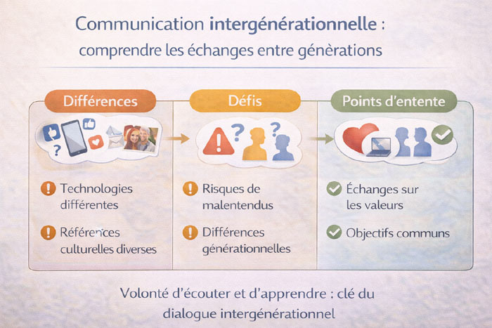 Les problématiques de la communication intergénérationnelle.