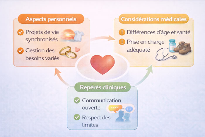 Couple intergénérationnel, les points clés.