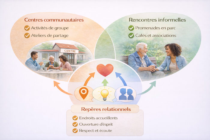 Rencontrer des personnes plus âgées : contextes favorables.